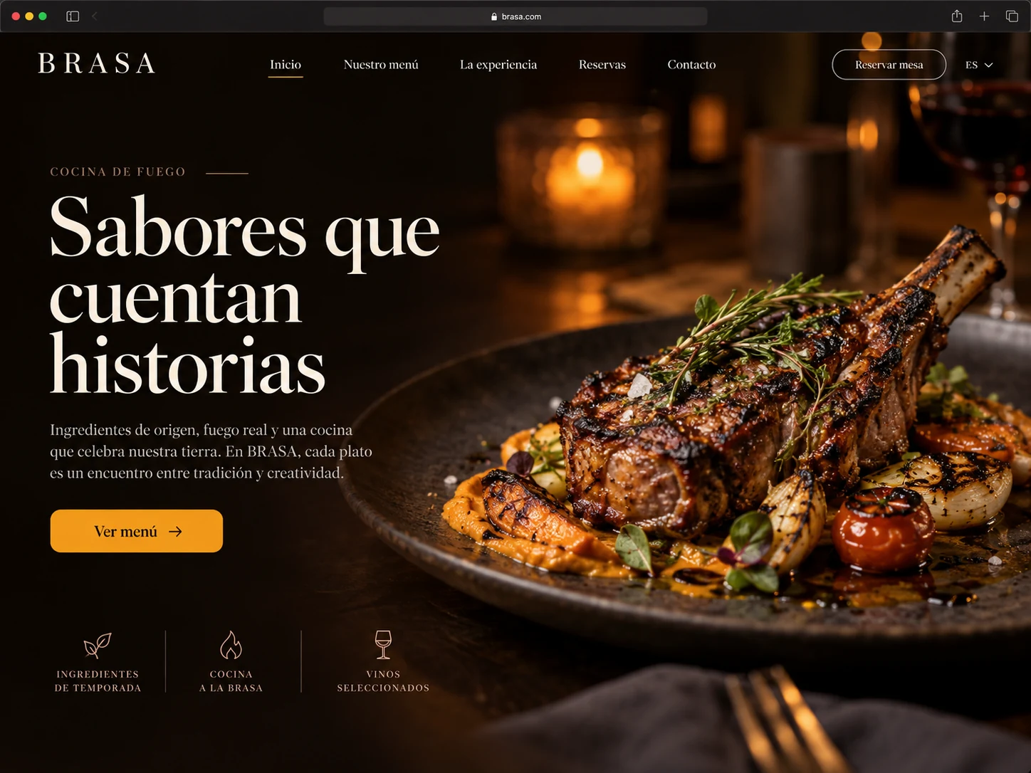 Vista previa de la demo de Gastronomía